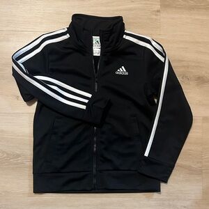 Adidas Black Jacket with White Accents